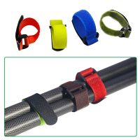 Fishing Rod Strap Belt Suspenders Velcro Fastener Clasp Loop Cable Cord Colorful Tie Belt Bundler Fishing Tool Outdoor Accessory