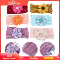 Zecetim 6 pcs baby girl elastic headband เด็กผู้หญิงแรกเกิดที่คาดศีรษะดอกไม้สายคาดศีรษะทารกสำหรับเด็กวัยหัดเดิน