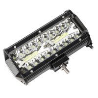 แท่ง Led ออโต้ Flood Combo แบบจุด3แถวไฟ Led สำหรับทำงาน60W 7นิ้วสำหรับรถ Atv Lada Offroad Niva 4x4แท่ง Led เรือ12V 24V