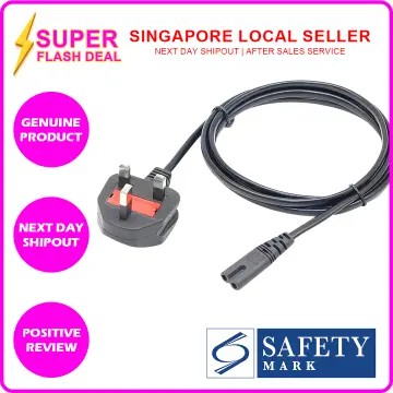 Power cable 2 pin mains socket / IEC-C7 - TV PS3 PS4
