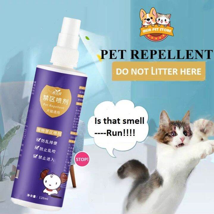 120ml Pet Restricted Area Spray Cat Repellent to Prevent Dogs from ...