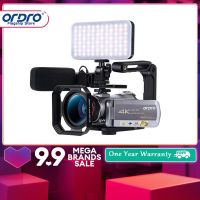 Ordro AZ50 4K 28MP กล้องวิดีโอ DV กล้องดิจิตอลแบบพกพา 1080P 60FPS Night Vision กล้องวิดีโอสำหรับการถ่ายทอดสด YouTube Vlogging กล้องถ่ายภาพ