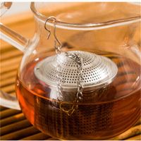 【CW】 1PC Reusable Sieve Soup Mesh Filter Strainer Infuser Spice Basket Teakettle Accessories