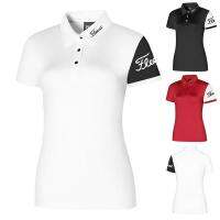 Titleist 2023ใหม่เสื้อโค้ทเสื้อผ้าผู้หญิงกอล์ฟสำหรับผู้หญิงเสื้อคลุมปลูกฝังศีลธรรมระบายอากาศและเหงื่อเสื้อเล่นกอล์ฟใหม่สำหรับฤดูร้อน