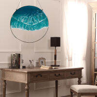 1PC Background Wall Pendant Creative Wave Background Waterproof Decorative Pendant