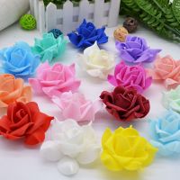 20Pcs/lot 8cm Big PE Foam Roses Artificial Flower Head Home DIY Bouquet Decorative Wreaths Supplies Wedding Party Decoration