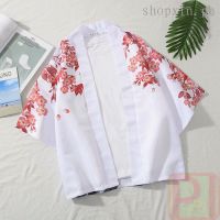 HOTJapanese Kimono Cardigan Men Haori Yukata Male Samurai Costume Clothing Mens Kimono Hanfu Shirt ghw3