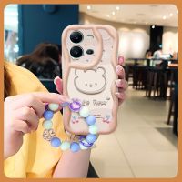 lovely Pendants Phone Case For VIVO V25 5G/V25E 4G/X80 Lite Love bracelet Pendants luxurious Soft interest Full edging