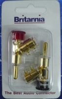 Britannia Banana Plug 6317 ขั้วต่อลำโพงใหม่ล่าสุดจาก Britannia ขายเป็นคู่