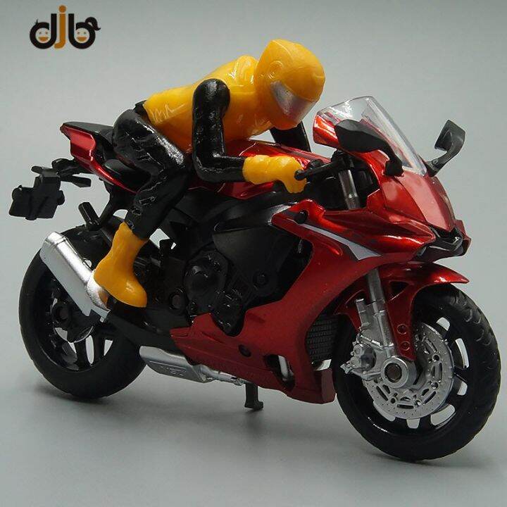 1-18รถจักรยานยนต์-diecast-ของเล่นโมเดล-f-yamaha-yzf-r1กับนักแข่งสำหรับสะสม