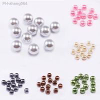 3 4 6 8 10 12 mm NO Hole White Bead Loose Beads ABS Imitation Pearl Beads Plastic Acrylic Beads For Jewelry Making Accessories