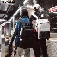 School bag female Korean version of high school college students fashion street backpack male personality multi-layer large-capacity