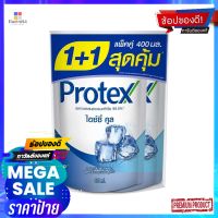 โพรเทคส์เจลอาบนํ้าไอซ์ซี่คูลรีฟิล400X2ผลิตภัณฑ์ดูแลผิวPROTEX SHOWER CREAM ICY COOL RF 400MLX2