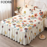 3pcs Bed Linen Skirt Cotton Elastic Fitted Sheet Mattress Protector Bedding Sets Cover Flowers Bedsheet Home Textiles Bedspread