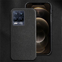 LANGSIDI Genuine Leather phone Case for Realme 8 pro 7 6 5 pro GT X2 X50 X7 Luxury Business Cow Back Cover For OPPO FIND X3 PRO