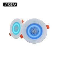 Bluetooth Ceiling Speaker 2.5 Inch Mini Bluetooth LED Light Wireless Stereo Bluetooth Downlight Bathroom Kitchen Indoor Lights