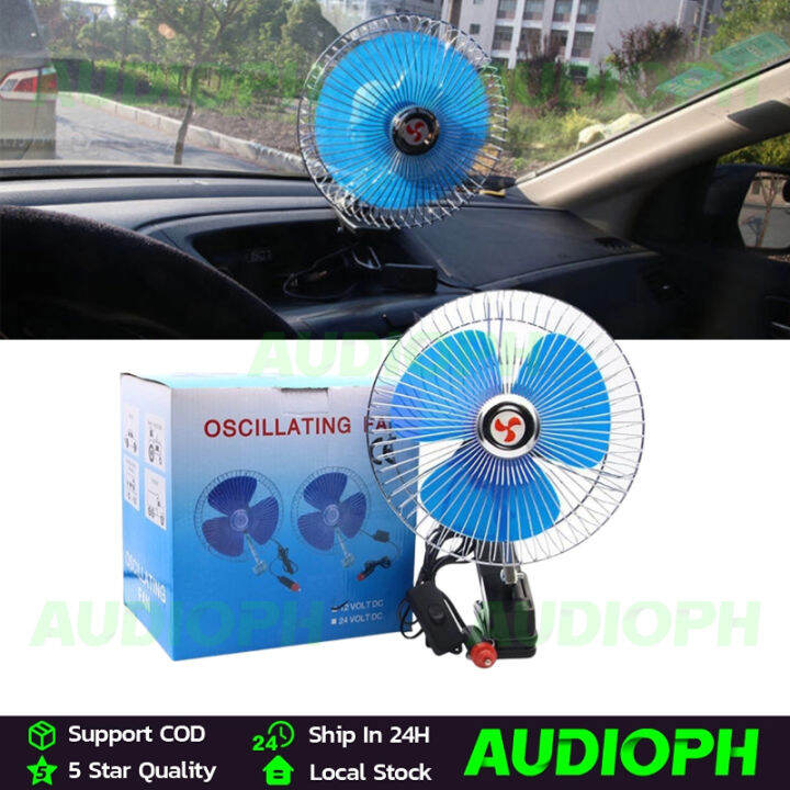 12V 24V Portable Cooling Car Fan Window Dashboard Mini Vehicle Cooler