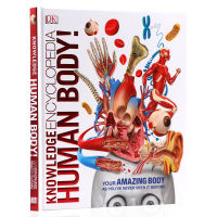 DK Encyclopedia of knowledge Encyclopedia of human body! Imported English original 3D illustrated human body guide human organs and functions childrens English science popular science books