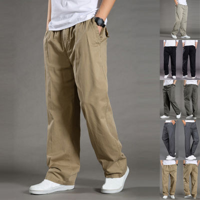 Xinyi3 ผู้ชายกระเป๋าลำลองกางเกงขายาวหลวมกางเกงกีฬากลางแจ้ง Fashion