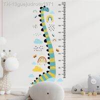 Wall stickers✚♟ 13guejudroto1971 Desenhos animados Wall Stickers para medir altura Decoração do quarto das crianças Diplodocus Mural Art Decalques de