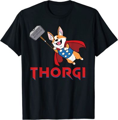 Thorgi And The Mighty Muttnir Corgi Norse God Parody T-Shirt