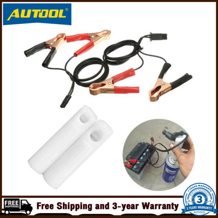 AUTOOL DIY Car Fuel Injector Flush Cleaner Adapter Kit Set Vehicle