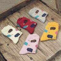 （A Beautiful） NewHedgehogWoman ถุงเท้าผ้าฝ้ายสำหรับ SpringHarajukuFunny Socks Women 41102