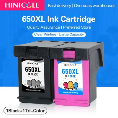 HINICOLE For HP 650XL Compatible Ink Cartridge For HP Deskjet 1015 1515 2515 2545 2645 3515 3545 4515 4645 For HP650 XL 650 XL