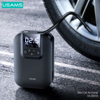 USAMS Inflator Pump Car Air Compressor Digital Tire Pressure Detection 5000mAh Portable Auto Tire Pump for Car Bike Motorcycle