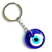 Fashion Lucky Turkish Greek Blue Eye Keychain Charm Pendant DIY Gift Key Chains For Key Chain Decoration