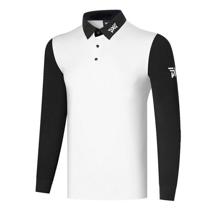 new-pxg-ใหม่-เสื้อโปโลแขนยาว-แบบแห้งเร็ว-ระบายอากาศ-สวมใส่สบาย-เหมาะกับฤดูใบไม้ร่วง-สําหรับผู้ชาย-ใส่เล่นกีฬากอล์ฟ