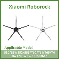 อะไหล่แปรงด้านข้าง 5 แขน แบบเปลี่ยน สําหรับหุ่นยนต์ดูดฝุ่น xiaomi Roborock S50 S51 S52 S55 T60 T61 T65 T4 T6 T7 P5 S6 S5