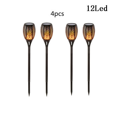 Outdoor Garden Decoration Solar Lights Flame Flashlight Waterproof Solar Light Lawn Path Lighting Lamp Solar Led Outdoor Light