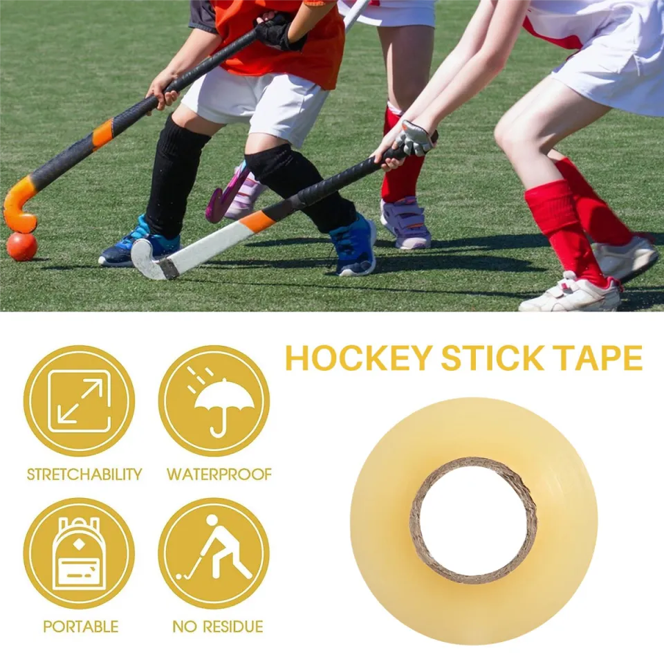 6 Pack Clear Hockey Tape Multipurpose Tape Roll Shin Pad Sock Tape Roll  Sports Gear 2.4cmx28M Hockey Sports Gifts