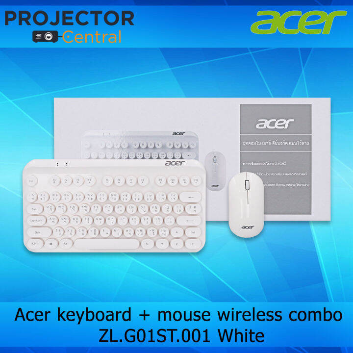 Acer Keyboard + Mouse Wireless Combo ( ZL.G01ST.001 White / ZL.G01ST