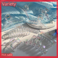 Variety ✨Hot Sale✨ Gradient Color ผมหนีบหนีบหนีบหนีบเรขาคณิตผมปูอุปกรณ์เสริมผม