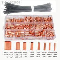 ☄◊ 595/220pcs Straight Pure Copper Tube Butt Connectors Wire Ferrule Cable Crimp Terminal Kit GT1-10mm