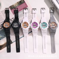 【hot seller】 trill popular fashion multi-functional electronic watch students sports outdoor matcha green men and women