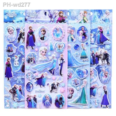 Disney Princess Frozen Stickers Baby Girl Gift Funny Kids Toys Kids Cute Anime Stickers Kawaii Cartoon Sticker