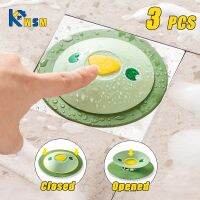 【CC】 Press-type Silicone Floor Drain Cover Sewer Deodorization Sink Hair Filter Bathtub Plug Plugging