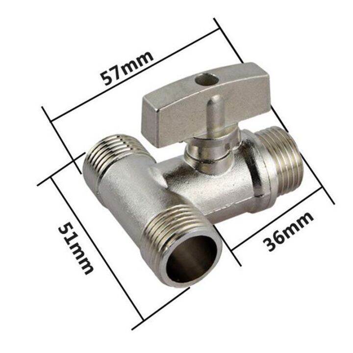 ทองเหลือง-electroplated-บอลวาล์ว1-2-bsp-ตัวผู้กับตัวเมียเกลียวน็อตหลวมสวิทช์ตัวแยกก๊อกน้ำ