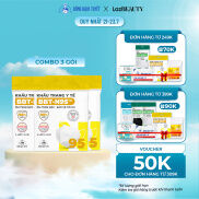 Combo 3 Gói Khẩu Trang Bông Bạch Tuyết N95 Trắng 5 cái gói