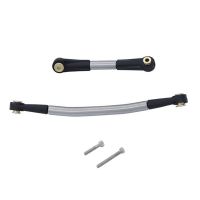 1 PCS Steering Link Servo Link Rod Steering Linkage Silver &amp; Black Stainless Steel+Plastic for Axial SCX24 AX24 1/24 RC Crawler Car Upgrade Parts