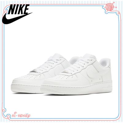 [HOT] ✅Original NK* A F 1 07 Low Mens and Womens Sports Sneakers Wear-Resistant Out sole Skateboard Shoes White