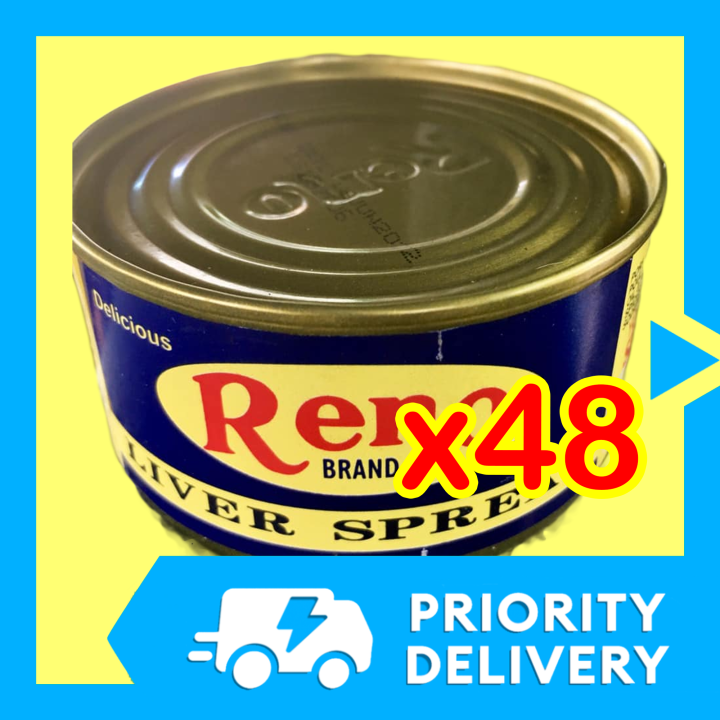 Reno Liver Spread (48x 85 grams) Pâté Liverwurst for Pandesal and