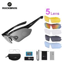 Rockbros Cycling Glasses Polarized 5 Lens Road Bike Cycling Eyewear Cycling Sunglasses MTB Mountain Bicycle Cycling Goggles