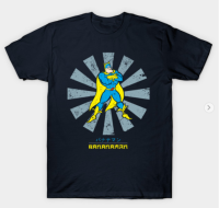 Classic Bananaman Retro Japanese T-Shirt Mens 100% Cotton Round Neck Short Sleeve T-Shirt