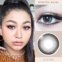 ⚡️ มีค่าสายตา ⚡️ ลายดังTiktok คอนแทคเลนส์ Montra Lens มนตรา Alice Gray brown แถมตลับ สายตาปกติ และ ค่าสายตาสั้น 0.00-10.00 แถมตลับส่งฟรี !!