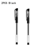 2pcs/set Gel Ink Pen Roller Ball Pen Set Office Supplies Black Blue Red Ink Color 0.5mm Ballpoint Students School Stationery Pens