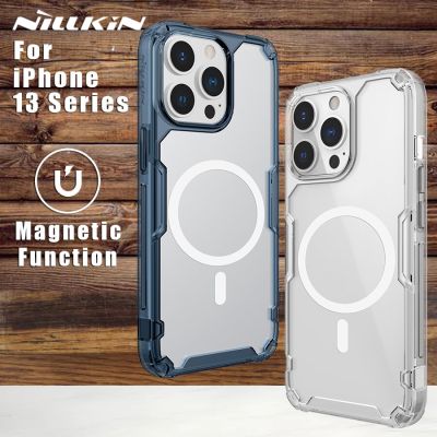 [สินค้าใหม่ในสต็อก] Nillkin สำหรับ iPhone 14 13 Pro Max Plus Case Magnetic Adapt Magsafe TPU Pro Case ฝาหลังสำหรับ iPhone 13 14 Plus Pro 5G
